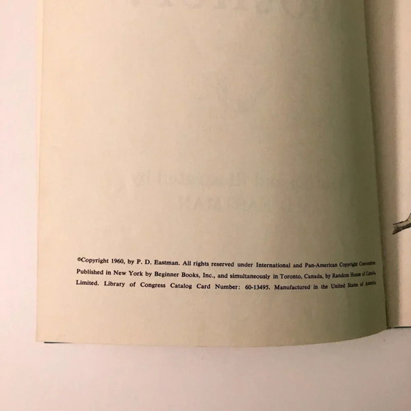 Vtg 1960 Are You My Mother by P D Eastman Childrens Beginner Book HC DJ - Picture 13 of 16